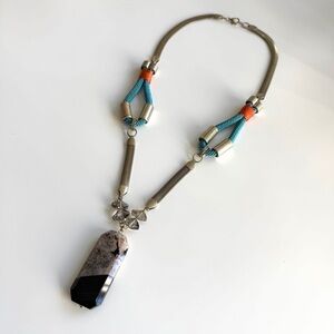 Anthropologie Stone and Crystal Necklace